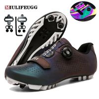 MTB Cycling Shoes with Clits Men Speed Road Dirt Bike Sneakers Cleat Racing Women Bicycle Flat Mountain Route SPD Boots