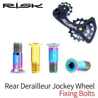 RISK MTB M5 baut reparasi sepeda aksesori sepeda jalan raya roda pemandu rantai katrol transmisi kepala datar Derailleur belakang bahan Aloi Titanium