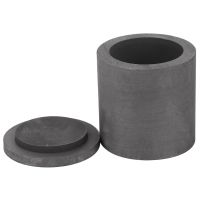 High Purity Graphite Melting Crucible Casting With Lid Cover 40*40mm For Silver&amp;black