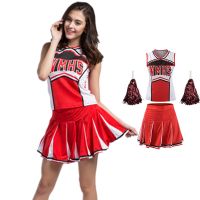 Cheerleader Costume Set Women Schoolgirl Cosplay Uniform Girl Sexy Lingerie Gleeing Cheerleading Outfit Halloween Costume Femme