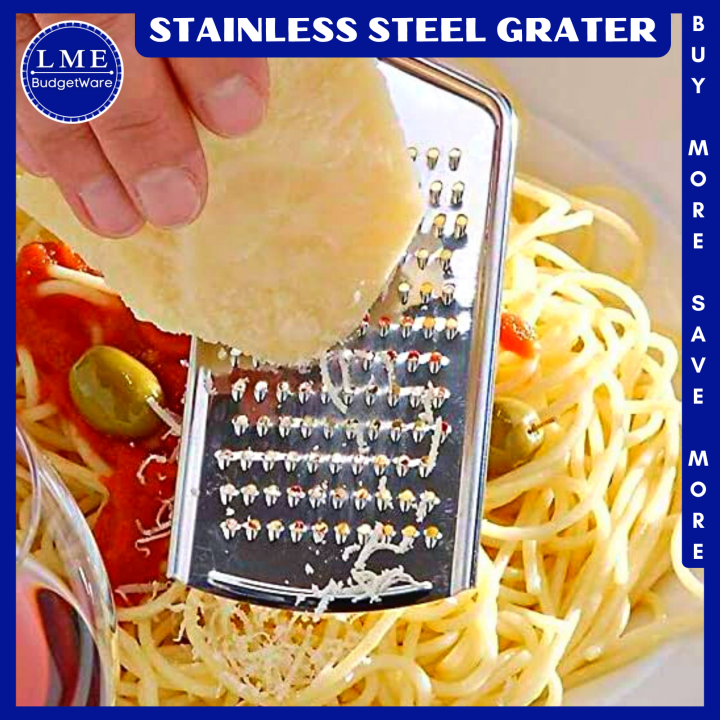 LME Food Grater 1pc Stainless Steel Potato Carrot Cheese Vegetable
