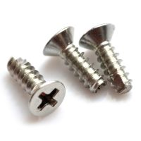 50pcs M2 stainless steel Phillips countersunk screws cross KT flat head screw self-tapping cut tail bolts bolt 4mm-12mm length Nails Screws  Fasteners