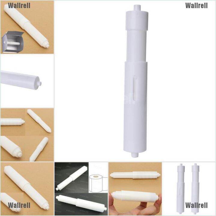 Wallrell White Plastic Replacement Toilet Roll Holder Roller Spindle