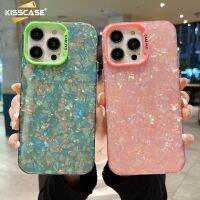 KISSCASE เคสโทรศัพท์มีลายเปลือกที่มีสีสันสำหรับ Iphone 14 13 12 11 Pro Max Xr X เคส IMD เคสโทรศัพท์กันกระแทกอะคริลิคสองด้าน