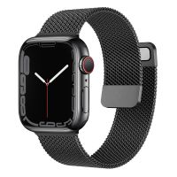 [HOT EWSGWJKKAI HOT] สำหรับ Apple Watch Band 44มม. 45มม. 41มม. 49มม. 42มม. 40มม. อุปกรณ์เสริม Milanese Loop สร้อยข้อมือ Correa Iwatch Series 7 8 3 4 5 6 SE