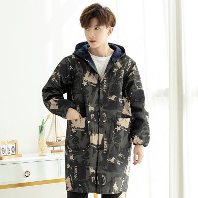 Overall female new winter longer and pile waterproof and oil kitchen household adult men and women suits long-sleeved apronTH