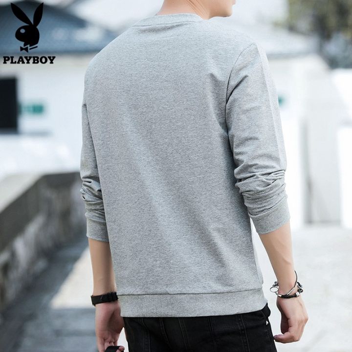 playboy-เสื้อกันหนาว-คอกลม-แฟชั่นเกาหลี-สำหรับผู้ชาย