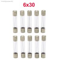 ❒✉ 10pcs/lot One Sell 6x30mm Fast Blow Glass Tube Fuses 6x30 mm 250V 0.5 1 2 3 4 5 6 8 10 15 20 25 30 A AMP Fuse