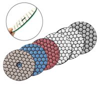 1Pc 50/100/400/1500 Dry Polishing Pad 3 Inch Sharp Type Diamond Polishing Pads For Granite Marble Sanding Disc For Disc Stone