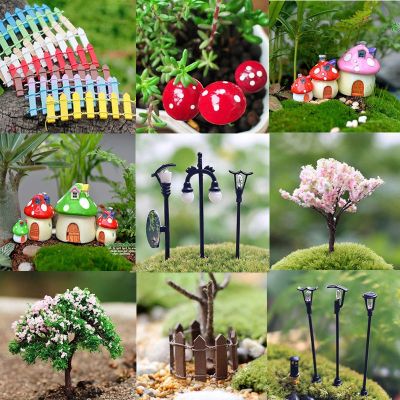 [Like Activities] MiniatureGarden OrnamentMushroom TreeStepsFigurines DIY CraftPot Aquarium Dollhouse Decor