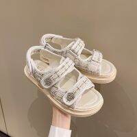 In the spring of 2022 new sweet summer sandals female outside tide matchs at end fairy thick shoes students