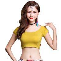 【cw】 Cheap Belly Modal Bodysuit Round Neck Bellydance Top Class Wear