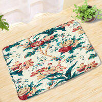 Modern Oil Paint pPlant Flower Bath Mat Aesthetic Art Entrance Door Mat Carpets Toilets Rug Bathroom Mats Set Bathroom Products