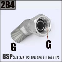 Hydraulic Joint 1/4 3/8 1/2 3/4 1 1-1/4 1-1/2 BSP Female To Male Thread 45 Degree Pipe Fitting Connector Adapter Coupler