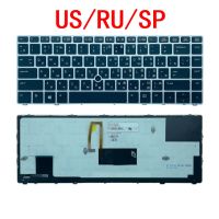 New US Russian Spanish Laptop Backlit Keyboard For HP EliteBook Folio 9470 9470M 9480 9480M Notebook PC Replacement