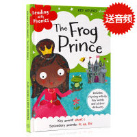 Reading with phonics the Frog Prince English original picture book classic fairy tales natural spelling parent-child English learning books Hardcover