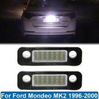 สำหรับ Ford Mondeo Mk2 2000ไม่มีข้อผิดพลาดโคมไฟป้ายทะเบียน Led ใส่ได้พอดีกับเฟียสต้า Mk5 2001 2008ฟอร์ดฟิวชั่น2001 2011แต่งรถ