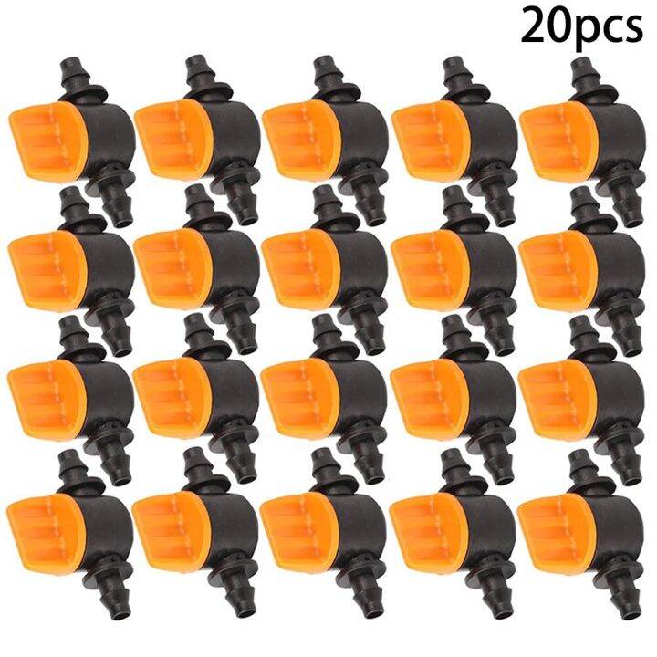 20pcs-hose-mini-valve-garden-tap-garden-drip-irrigation-fittings-pipe-connectors-water-valve-for-4-7mm-water-flow-control-valve-plumbing-valves