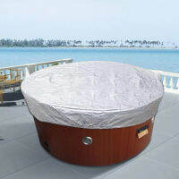 สปากลางแจ้ง Hot Tub Cover สระว่ายน้ำรอบ Dust Cover Heavy Duty โพลีเอสเตอร์กันน้ำสระว่ายน้ำ Accessories