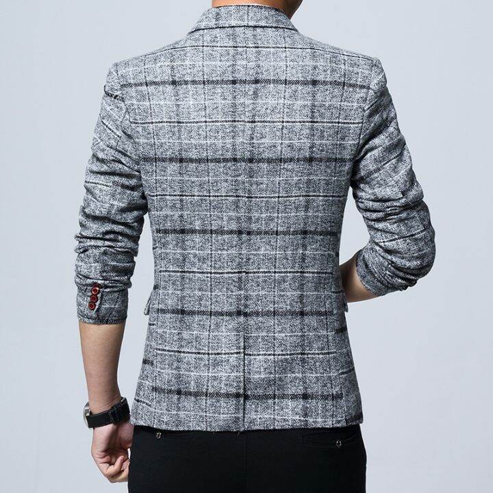 แฟชั่น2023-เบลเซอร์ผู้ชายใหม่แจ็คเก็ตธุรกิจอ้วนชายอังกฤษ5xl-ฤดูใบไม้ผลิ