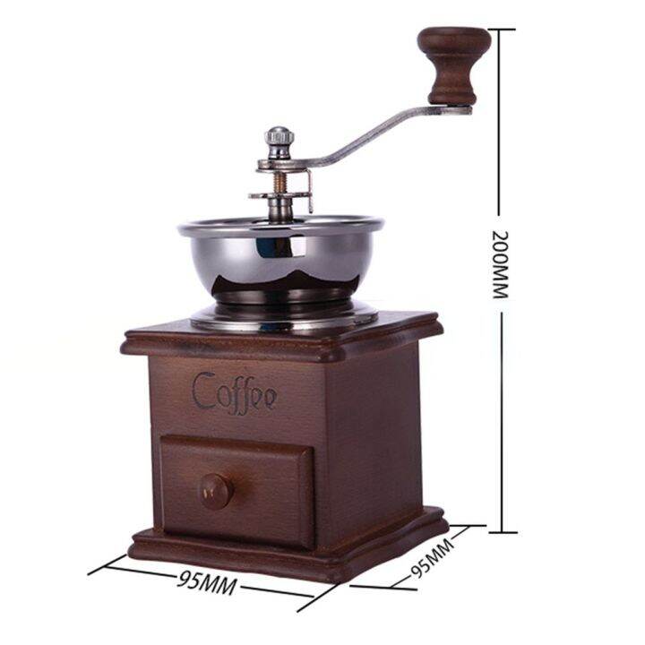 พร้อมส่ง-เครื่องบดกาแฟ-เครื่องบดถั่วลักษณะแบบโบราณ-coffee-grinder-coffee-maker-bean-grinder-antique-appearance