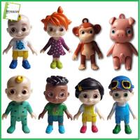 RENWAN 12Pcs/Set PVC Baby Kids Gift Model Action Figure JoJo Dolls Cocomelon Family Toy