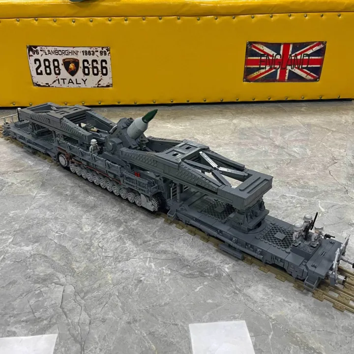 ใช้งานร่วมกับ LEGO เยอรมัน Karl Heavy mortar ขนาดใหญ่ทหาร Series TANK ...