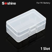 Soshine Portable 9V 6F22 Battery Hard Plastic Case Holder Storage Box Organizer For 1Pc 2pcs 9V 6F22 Cell Storage Container