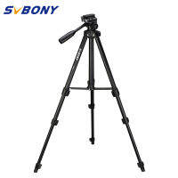 SVBONY SV101P ขาตั้งกล้องอะลูมิเนียมสำหรับท่องเที่ยวแบบพกพาสำหรับกล้องดิจิตอล SLR แผ่นกางออกได้