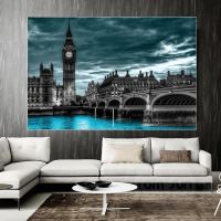 Architecture Landscape Pictures Canvas Painting Room Poster Prints Wall Bedroom Decoration