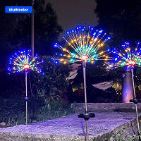 Garden Decoration Outdoor 200 LED Solar Light Outdoors Fireworks Shape Lights dandelion lawn lamps luces solares para exterior