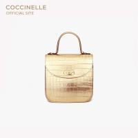 COCCINELLE GREEZ CROCO Minibag Mini 550101 PLATINO กระเป๋าสะพายผู้หญิง