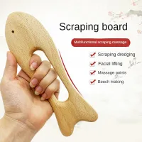 【LZ】☃▼  Beech Wood Therapy Gua Sha Massagem Ferramentas Drenagem Linfática Ferramenta Raspagem Board Body Shaping Pescoço e Voltar Raspador