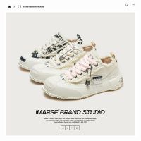 Guangzhou shoes summer breathable canvas mens trendy small fragrant wind board open smile and womens couple shoes