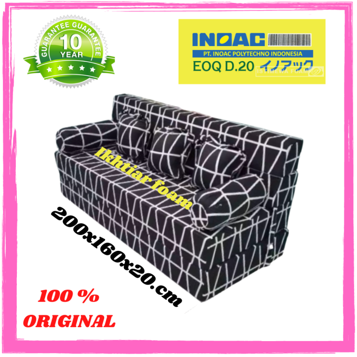 Sofa Bed Inoac SofaBed Inoac no 2 tebal 20 cm Ukuran 200 X 160 X 20 cm