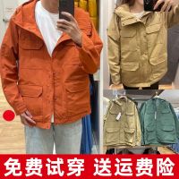 Uniqlo original single 23 autumn new mountaineering jacket men and women same style waterproof multi-pocket assault jacket 459590