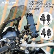 ESLNF Aluminum Alloy Motorcycle Phone Holder 360 Rotatable MTB Phone Mount