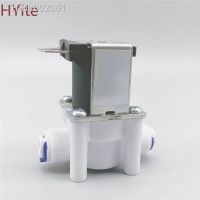 ✚ Electric Plastic Solenoid Valve 12V 24V 220V Normal Close 1/4 3/8 Hose Pipe Quick Conntection RO Water Reverse Osmosis System