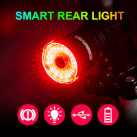 NEWBOLER Smart LED Bicycle Tail Light Usb Chargeable Bike Rear Lights Auto StartStop Brake Sensing Safety Warning Cycling Light