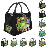 ●✶ My Singing Monsters Insulated Lunch Tote Bag for Women Kawaii Cartoon Anime Game Portable Thermal Cooler Food Lunch Box