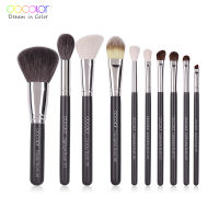 2021Docolor Makeup Brushes Set 10pcs Professional Natural Synthetic Hair Makeup Brush Foundation Powder Contour Eyeshadow Brush