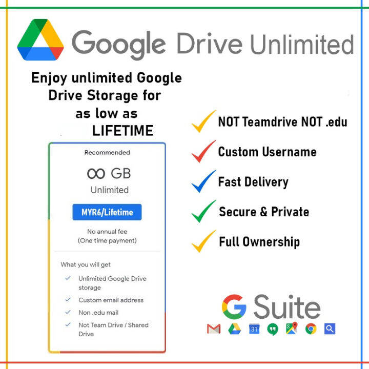 Google Drive Unlimited Storage not Team Shared Drive Lazada PH
