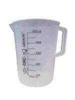 Beaker with Handle PP Printed5000ml ABDOS สเกลสี รหัสสินค้า 02-VK31-06