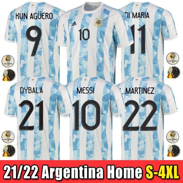 2021-22-argentina-home-shirt-national-team-size-s-4xl-americas-cup-football-jersi-20-21-fans-jersey