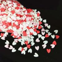 ELEGANT 1000pcs/lot 5mm Polymer Hot Clay Sprinkles Colorful Heart for DIY Crafts Tiny Cute Accessories