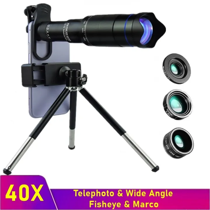 Tongdaytech 40X Mobile Phone Lens Portable Telescope 4K HD Zoom Camera  Lenses For Iphone Samsung Smartphone Lente Para Celular | Lazada PH