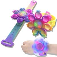 Pop It Rainbow Bracelet Multi-functional Nature Finger Decompression Puzzle Toy Press Bubble Q4I6