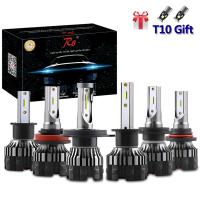 [ANYA Auto Parts] R8 Z2รถ LED หลอดไฟหน้า72W 8000LM H4 H1 H7 H11 H8 H9 H3 9005 HB3 9006 HB4 9012อัตโนมัติ6500K All In One Mini ขนาด