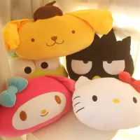 ตุ๊กตา Sanrio Hello Kitty Pom Pom Purin Keroppi ขนาด38ซม.,ตุ๊กตา Badtz Maru การ์ตูนของเล่นกำมะหยี่หมอนอิงยัดไส้ให้ความอบอุ่น