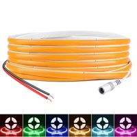 9 Colors High Brightness COB LED Decorative Light Strip 5MM Super Thin Flexible Tape RA90 12V 1M 2M 3M 4M 5M For Room Car Decor LED Strip Lighting